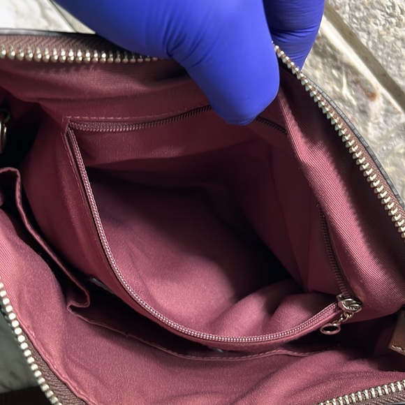 Coach Vintage Brown Pebbled Leather Crossbody Shoulder Bag Sling in GUC - Picture 15 of 16